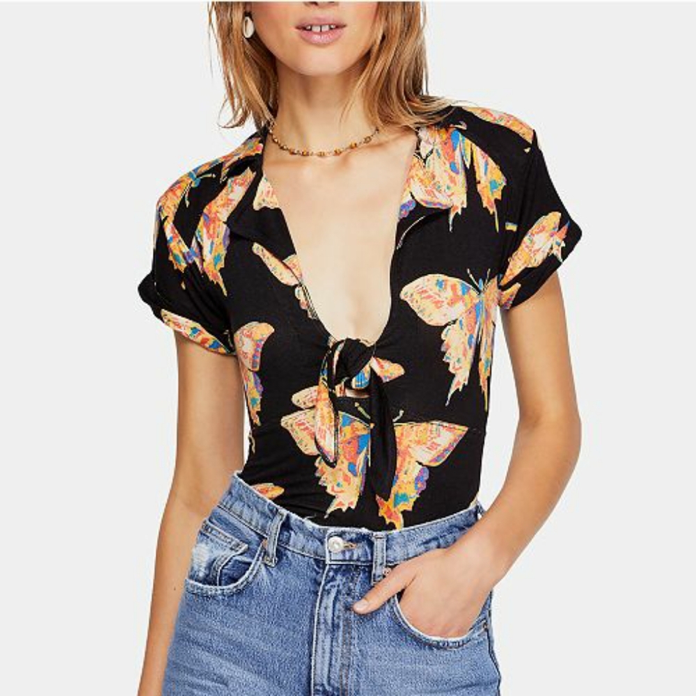 Free People Ready Set Sail Crop Top